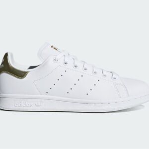 Adidas stan smith White and Gold Sneakers
